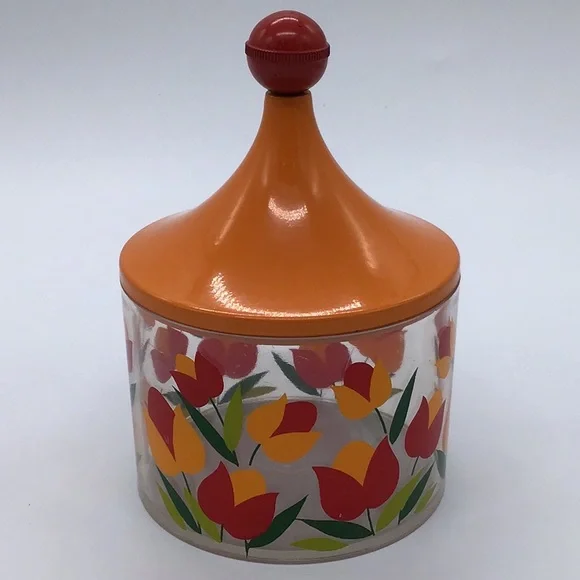 Vintage Acrylic MCM Canisters Set Of 4 - Picture 13 of 15